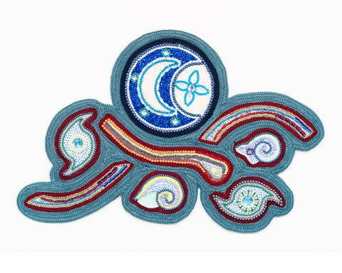 Summer Moon and Waves